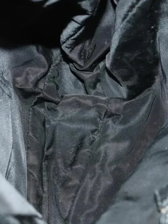 PRADA Shoulder Bag Nylon Black Silver Auth - Picture 10 of 16